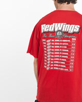 Vintage, 2002, NHL, Detroit, Red, Wings, Stanley, Cup, Tee, The Real Deal, size extra large, colour Red, newtown, sydney, australia, thrift store, opshop, preloved, secondhand, sustainable, retro, antique, 70s, 80s, 90s, 2000s, 00s, fashion, clothing, streetwear, trendy, garment, style, boutique, store, shop, archive, sale, cheap, best, top, T-Shirts