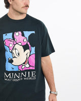 Vintage, 90s, Disney, Minnie, Mouse, Tee, The Real Deal, size large, colour Black, newtown, sydney, australia, thrift store, opshop, preloved, secondhand, sustainable, retro, antique, 70s, 80s, 90s, 2000s, 00s, fashion, clothing, streetwear, trendy, garment, style, boutique, store, shop, archive, sale, cheap, best, top, T-Shirts