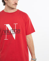 Vintage, 90s, Nautica, Tee, The Real Deal, size large, colour Red, newtown, sydney, australia, thrift store, opshop, preloved, secondhand, sustainable, retro, antique, 70s, 80s, 90s, 2000s, 00s, fashion, clothing, streetwear, trendy, garment, style, boutique, store, shop, archive, sale, cheap, best, top, T-Shirts