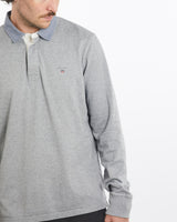 Vintage, Gant, Long, Sleeve, Polo, Shirt, The Real Deal, size large, colour Grey, newtown, sydney, australia, thrift store, opshop, preloved, secondhand, sustainable, retro, antique, 70s, 80s, 90s, 2000s, 00s, fashion, clothing, streetwear, trendy, garment, style, boutique, store, shop, archive, sale, cheap, best, top, Shirts