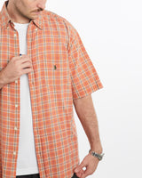 Vintage, 90s, Polo, Ralph, Lauren, Short, Sleeve, Button, Up, Shirt, The Real Deal, size extra large, colour Orange, newtown, sydney, australia, thrift store, opshop, preloved, secondhand, sustainable, retro, antique, 70s, 80s, 90s, 2000s, 00s, fashion, clothing, streetwear, trendy, garment, style, boutique, store, shop, archive, sale, cheap, best, top, Shirts