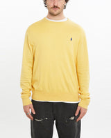 Vintage, Polo, Ralph, Lauren, Knit, Sweater, The Real Deal, size large, colour Yellow, newtown, sydney, australia, thrift store, opshop, preloved, secondhand, sustainable, retro, antique, 70s, 80s, 90s, 2000s, 00s, fashion, clothing, streetwear, trendy, garment, style, boutique, store, shop, archive, sale, cheap, best, top, Sweats and hoodies