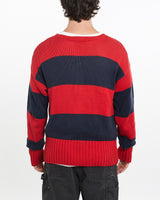 Vintage, 90s, Polo, Ralph, Lauren, Boat, Neck', Knit, Sweater, The Real Deal, size large, colour Multicolour, newtown, sydney, australia, thrift store, opshop, preloved, secondhand, sustainable, retro, antique, 70s, 80s, 90s, 2000s, 00s, fashion, clothing, streetwear, trendy, garment, style, boutique, store, shop, archive, sale, cheap, best, top, Sweats and hoodies