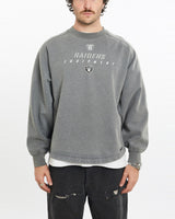 Vintage, NFL, Los, Angeles, Raiders, Sweatshirt, The Real Deal, size large, colour Grey, newtown, sydney, australia, thrift store, opshop, preloved, secondhand, sustainable, retro, antique, 70s, 80s, 90s, 2000s, 00s, fashion, clothing, streetwear, trendy, garment, style, boutique, store, shop, archive, sale, cheap, best, top, Sweats and hoodies
