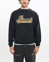 Vintage, NCAA, Missouri, Tigers, Sweatshirt, The Real Deal, size large, colour Black, newtown, sydney, australia, thrift store, opshop, preloved, secondhand, sustainable, retro, antique, 70s, 80s, 90s, 2000s, 00s, fashion, clothing, streetwear, trendy, garment, style, boutique, store, shop, archive, sale, cheap, best, top, Sweats and hoodies