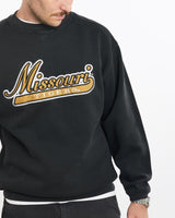 Vintage, NCAA, Missouri, Tigers, Sweatshirt, The Real Deal, size large, colour Black, newtown, sydney, australia, thrift store, opshop, preloved, secondhand, sustainable, retro, antique, 70s, 80s, 90s, 2000s, 00s, fashion, clothing, streetwear, trendy, garment, style, boutique, store, shop, archive, sale, cheap, best, top, Sweats and hoodies