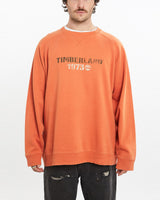 Vintage, Timberland, Sweatshirt, The Real Deal, size double extra large, colour Orange, newtown, sydney, australia, thrift store, opshop, preloved, secondhand, sustainable, retro, antique, 70s, 80s, 90s, 2000s, 00s, fashion, clothing, streetwear, trendy, garment, style, boutique, store, shop, archive, sale, cheap, best, top, Sweats and hoodies