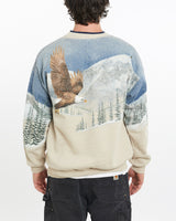 Vintage, 90s, Eagle, Wildlife, Sweatshirt, The Real Deal, size large, colour Multicolour, newtown, sydney, australia, thrift store, opshop, preloved, secondhand, sustainable, retro, antique, 70s, 80s, 90s, 2000s, 00s, fashion, clothing, streetwear, trendy, garment, style, boutique, store, shop, archive, sale, cheap, best, top, Sweats and hoodies