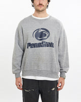 Vintage, 90s, NCAA, Penn, State, Nittany, Lions, Sweatshirt, The Real Deal, size large, colour Grey, newtown, sydney, australia, thrift store, opshop, preloved, secondhand, sustainable, retro, antique, 70s, 80s, 90s, 2000s, 00s, fashion, clothing, streetwear, trendy, garment, style, boutique, store, shop, archive, sale, cheap, best, top, Sweats and hoodies