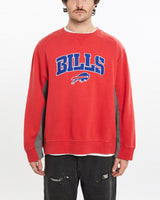 Vintage, NFL, Buffalo, Bills, Sweatshirt, The Real Deal, size extra large, colour Red, newtown, sydney, australia, thrift store, opshop, preloved, secondhand, sustainable, retro, antique, 70s, 80s, 90s, 2000s, 00s, fashion, clothing, streetwear, trendy, garment, style, boutique, store, shop, archive, sale, cheap, best, top, Sweats and hoodies