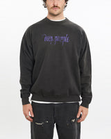 Vintage, 90s, Deep, Purple, Music, Sweatshirt, The Real Deal, size large, colour Black, newtown, sydney, australia, thrift store, opshop, preloved, secondhand, sustainable, retro, antique, 70s, 80s, 90s, 2000s, 00s, fashion, clothing, streetwear, trendy, garment, style, boutique, store, shop, archive, sale, cheap, best, top, Sweats and hoodies