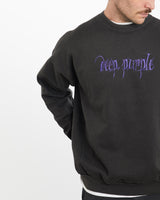 Vintage, 90s, Deep, Purple, Music, Sweatshirt, The Real Deal, size large, colour Black, newtown, sydney, australia, thrift store, opshop, preloved, secondhand, sustainable, retro, antique, 70s, 80s, 90s, 2000s, 00s, fashion, clothing, streetwear, trendy, garment, style, boutique, store, shop, archive, sale, cheap, best, top, Sweats and hoodies