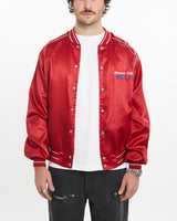 Vintage, 90s, Winston, Cup, Series, Satin, Bomber, Jacket, The Real Deal, size large, colour Red, newtown, sydney, australia, thrift store, opshop, preloved, secondhand, sustainable, retro, antique, 70s, 80s, 90s, 2000s, 00s, fashion, clothing, streetwear, trendy, garment, style, boutique, store, shop, archive, sale, cheap, best, top, Jackets