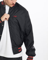 Vintage, 90s, Indiana, Soccer, Bomber, Jacket, The Real Deal, size large, colour Black, newtown, sydney, australia, thrift store, opshop, preloved, secondhand, sustainable, retro, antique, 70s, 80s, 90s, 2000s, 00s, fashion, clothing, streetwear, trendy, garment, style, boutique, store, shop, archive, sale, cheap, best, top, Jackets