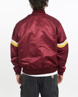 Vintage, 90s, NFL, Washington, Redskins, Bomber, Jacket, The Real Deal, size large, colour Burgundy, newtown, sydney, australia, thrift store, opshop, preloved, secondhand, sustainable, retro, antique, 70s, 80s, 90s, 2000s, 00s, fashion, clothing, streetwear, trendy, garment, style, boutique, store, shop, archive, sale, cheap, best, top, Jackets