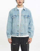 Vintage, Wrangler, Denim, Jacket, The Real Deal, size large, colour Blue, newtown, sydney, australia, thrift store, opshop, preloved, secondhand, sustainable, retro, antique, 70s, 80s, 90s, 2000s, 00s, fashion, clothing, streetwear, trendy, garment, style, boutique, store, shop, archive, sale, cheap, best, top, Jackets