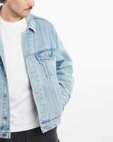 Vintage, Wrangler, Denim, Jacket, The Real Deal, size large, colour Blue, newtown, sydney, australia, thrift store, opshop, preloved, secondhand, sustainable, retro, antique, 70s, 80s, 90s, 2000s, 00s, fashion, clothing, streetwear, trendy, garment, style, boutique, store, shop, archive, sale, cheap, best, top, Jackets