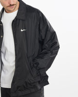 Vintage, 90s, Nike, Coaches, Jacket, The Real Deal, size large, colour Black, newtown, sydney, australia, thrift store, opshop, preloved, secondhand, sustainable, retro, antique, 70s, 80s, 90s, 2000s, 00s, fashion, clothing, streetwear, trendy, garment, style, boutique, store, shop, archive, sale, cheap, best, top, Jackets