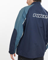 Vintage, Nike, Windbreaker, Jacket, The Real Deal, size large, colour Navy, newtown, sydney, australia, thrift store, opshop, preloved, secondhand, sustainable, retro, antique, 70s, 80s, 90s, 2000s, 00s, fashion, clothing, streetwear, trendy, garment, style, boutique, store, shop, archive, sale, cheap, best, top, Jackets