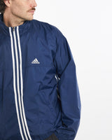 Vintage, 90s, Adidas, Windbreaker, Jacket, The Real Deal, size large, colour Navy, newtown, sydney, australia, thrift store, opshop, preloved, secondhand, sustainable, retro, antique, 70s, 80s, 90s, 2000s, 00s, fashion, clothing, streetwear, trendy, garment, style, boutique, store, shop, archive, sale, cheap, best, top, Jackets