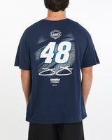 Vintage, NASCAR, Jimmie, Johnson, Racing, Tee, The Real Deal, size extra large, colour Navy, newtown, sydney, australia, thrift store, opshop, preloved, secondhand, sustainable, retro, antique, 70s, 80s, 90s, 2000s, 00s, fashion, clothing, streetwear, trendy, garment, style, boutique, store, shop, archive, sale, cheap, best, top, T-Shirts