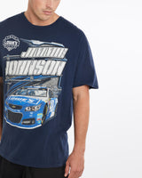 Vintage, NASCAR, Jimmie, Johnson, Racing, Tee, The Real Deal, size extra large, colour Navy, newtown, sydney, australia, thrift store, opshop, preloved, secondhand, sustainable, retro, antique, 70s, 80s, 90s, 2000s, 00s, fashion, clothing, streetwear, trendy, garment, style, boutique, store, shop, archive, sale, cheap, best, top, T-Shirts