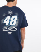 Vintage, NASCAR, Jimmie, Johnson, Racing, Tee, The Real Deal, size extra large, colour Navy, newtown, sydney, australia, thrift store, opshop, preloved, secondhand, sustainable, retro, antique, 70s, 80s, 90s, 2000s, 00s, fashion, clothing, streetwear, trendy, garment, style, boutique, store, shop, archive, sale, cheap, best, top, T-Shirts