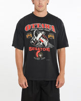 Vintage, 1992, NHL, Ottawa, Senators, Tee, The Real Deal, size extra large, colour Black, newtown, sydney, australia, thrift store, opshop, preloved, secondhand, sustainable, retro, antique, 70s, 80s, 90s, 2000s, 00s, fashion, clothing, streetwear, trendy, garment, style, boutique, store, shop, archive, sale, cheap, best, top, T-Shirts