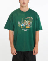 Vintage, Disney, Mickey, Mouse, Tee, The Real Deal, size extra large, colour Green, newtown, sydney, australia, thrift store, opshop, preloved, secondhand, sustainable, retro, antique, 70s, 80s, 90s, 2000s, 00s, fashion, clothing, streetwear, trendy, garment, style, boutique, store, shop, archive, sale, cheap, best, top, T-Shirts