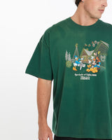 Vintage, Disney, Mickey, Mouse, Tee, The Real Deal, size extra large, colour Green, newtown, sydney, australia, thrift store, opshop, preloved, secondhand, sustainable, retro, antique, 70s, 80s, 90s, 2000s, 00s, fashion, clothing, streetwear, trendy, garment, style, boutique, store, shop, archive, sale, cheap, best, top, T-Shirts