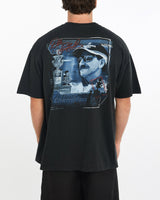 Vintage, NASCAR, Dale, Earnhardt, Racing, Tee, The Real Deal, size extra large, colour Black, newtown, sydney, australia, thrift store, opshop, preloved, secondhand, sustainable, retro, antique, 70s, 80s, 90s, 2000s, 00s, fashion, clothing, streetwear, trendy, garment, style, boutique, store, shop, archive, sale, cheap, best, top, T-Shirts