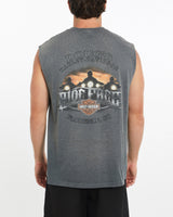 Vintage, Harley, Davidson, Tank, The Real Deal, size extra large, colour Grey, newtown, sydney, australia, thrift store, opshop, preloved, secondhand, sustainable, retro, antique, 70s, 80s, 90s, 2000s, 00s, fashion, clothing, streetwear, trendy, garment, style, boutique, store, shop, archive, sale, cheap, best, top, T-Shirts