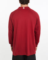 Vintage, Adidas, Long, Sleeve, Polo, Shirt, The Real Deal, size extra large, colour Red, newtown, sydney, australia, thrift store, opshop, preloved, secondhand, sustainable, retro, antique, 70s, 80s, 90s, 2000s, 00s, fashion, clothing, streetwear, trendy, garment, style, boutique, store, shop, archive, sale, cheap, best, top, Shirts