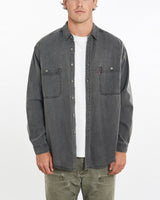Vintage, 90s, Levi's, Button, Up, Shirt, The Real Deal, size extra large, colour Grey, newtown, sydney, australia, thrift store, opshop, preloved, secondhand, sustainable, retro, antique, 70s, 80s, 90s, 2000s, 00s, fashion, clothing, streetwear, trendy, garment, style, boutique, store, shop, archive, sale, cheap, best, top, Shirts
