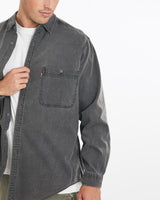 Vintage, 90s, Levi's, Button, Up, Shirt, The Real Deal, size extra large, colour Grey, newtown, sydney, australia, thrift store, opshop, preloved, secondhand, sustainable, retro, antique, 70s, 80s, 90s, 2000s, 00s, fashion, clothing, streetwear, trendy, garment, style, boutique, store, shop, archive, sale, cheap, best, top, Shirts