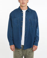 Vintage, 90s, Levi's, Denim, Button, Up, Shirt, The Real Deal, size extra large, colour Blue, newtown, sydney, australia, thrift store, opshop, preloved, secondhand, sustainable, retro, antique, 70s, 80s, 90s, 2000s, 00s, fashion, clothing, streetwear, trendy, garment, style, boutique, store, shop, archive, sale, cheap, best, top, Shirts