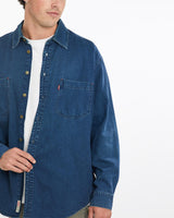 Vintage, 90s, Levi's, Denim, Button, Up, Shirt, The Real Deal, size extra large, colour Blue, newtown, sydney, australia, thrift store, opshop, preloved, secondhand, sustainable, retro, antique, 70s, 80s, 90s, 2000s, 00s, fashion, clothing, streetwear, trendy, garment, style, boutique, store, shop, archive, sale, cheap, best, top, Shirts
