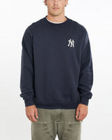 Vintage, MLB, New, York, Yankees, Sweatshirt, The Real Deal, size extra large, colour Navy, newtown, sydney, australia, thrift store, opshop, preloved, secondhand, sustainable, retro, antique, 70s, 80s, 90s, 2000s, 00s, fashion, clothing, streetwear, trendy, garment, style, boutique, store, shop, archive, sale, cheap, best, top, Sweats and hoodies