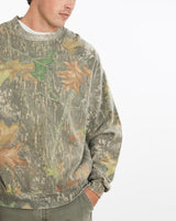 Vintage, 90s, Realtree, Camo, Sweatshirt, The Real Deal, size extra large, colour Camouflage, newtown, sydney, australia, thrift store, opshop, preloved, secondhand, sustainable, retro, antique, 70s, 80s, 90s, 2000s, 00s, fashion, clothing, streetwear, trendy, garment, style, boutique, store, shop, archive, sale, cheap, best, top, Sweats and hoodies