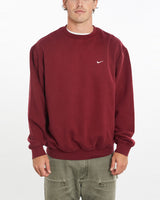 Vintage, Nike, Sweatshirt, The Real Deal, size extra large, colour Burgundy, newtown, sydney, australia, thrift store, opshop, preloved, secondhand, sustainable, retro, antique, 70s, 80s, 90s, 2000s, 00s, fashion, clothing, streetwear, trendy, garment, style, boutique, store, shop, archive, sale, cheap, best, top, Sweats and hoodies