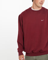 Vintage, Nike, Sweatshirt, The Real Deal, size extra large, colour Burgundy, newtown, sydney, australia, thrift store, opshop, preloved, secondhand, sustainable, retro, antique, 70s, 80s, 90s, 2000s, 00s, fashion, clothing, streetwear, trendy, garment, style, boutique, store, shop, archive, sale, cheap, best, top, Sweats and hoodies