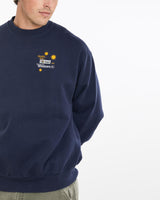 Vintage, 90s, Microsoft, Windows, 95, Tech, Sweatshirt, The Real Deal, size extra large, colour Navy, newtown, sydney, australia, thrift store, opshop, preloved, secondhand, sustainable, retro, antique, 70s, 80s, 90s, 2000s, 00s, fashion, clothing, streetwear, trendy, garment, style, boutique, store, shop, archive, sale, cheap, best, top, Sweats and hoodies