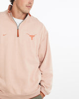 Vintage, 90s, Nike, NCAA, Texas, Longhorns, Quarter, Zip, Sweatshirt, The Real Deal, size extra large, colour Pink, newtown, sydney, australia, thrift store, opshop, preloved, secondhand, sustainable, retro, antique, 70s, 80s, 90s, 2000s, 00s, fashion, clothing, streetwear, trendy, garment, style, boutique, store, shop, archive, sale, cheap, best, top, Sweats and hoodies
