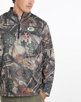 Vintage, NFL, Green, Bay, Packers, Realtree, Camo, Quarter, Zip, Sweatshirt, The Real Deal, size extra large, colour Camouflage, newtown, sydney, australia, thrift store, opshop, preloved, secondhand, sustainable, retro, antique, 70s, 80s, 90s, 2000s, 00s, fashion, clothing, streetwear, trendy, garment, style, boutique, store, shop, archive, sale, cheap, best, top, Sweats and hoodies