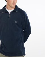 Vintage, Kappa, Quarter, Zip, Fleece, Sweatshirt, The Real Deal, size extra large, colour Navy, newtown, sydney, australia, thrift store, opshop, preloved, secondhand, sustainable, retro, antique, 70s, 80s, 90s, 2000s, 00s, fashion, clothing, streetwear, trendy, garment, style, boutique, store, shop, archive, sale, cheap, best, top, Sweats and hoodies
