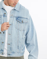 Vintage, Wrangler, Denim, Jacket, The Real Deal, size extra large, colour Blue, newtown, sydney, australia, thrift store, opshop, preloved, secondhand, sustainable, retro, antique, 70s, 80s, 90s, 2000s, 00s, fashion, clothing, streetwear, trendy, garment, style, boutique, store, shop, archive, sale, cheap, best, top, Jackets