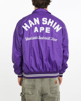 Vintage, Hanshin, University, Coaches, Jacket, The Real Deal, size extra large, colour Purple, newtown, sydney, australia, thrift store, opshop, preloved, secondhand, sustainable, retro, antique, 70s, 80s, 90s, 2000s, 00s, fashion, clothing, streetwear, trendy, garment, style, boutique, store, shop, archive, sale, cheap, best, top, Jackets