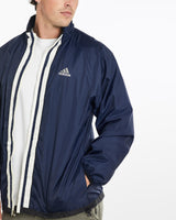 Vintage, 90s, Adidas, Windbreaker, Jacket, The Real Deal, size extra large, colour Navy, newtown, sydney, australia, thrift store, opshop, preloved, secondhand, sustainable, retro, antique, 70s, 80s, 90s, 2000s, 00s, fashion, clothing, streetwear, trendy, garment, style, boutique, store, shop, archive, sale, cheap, best, top, Jackets
