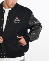 Vintage, 90s, Cherokee, Casino, Varsity, Jacket, The Real Deal, size extra large, colour Black, newtown, sydney, australia, thrift store, opshop, preloved, secondhand, sustainable, retro, antique, 70s, 80s, 90s, 2000s, 00s, fashion, clothing, streetwear, trendy, garment, style, boutique, store, shop, archive, sale, cheap, best, top, Jackets