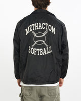 Vintage, 90s, Methacton, Softball, Coaches, Jacket, The Real Deal, size extra large, colour Black, newtown, sydney, australia, thrift store, opshop, preloved, secondhand, sustainable, retro, antique, 70s, 80s, 90s, 2000s, 00s, fashion, clothing, streetwear, trendy, garment, style, boutique, store, shop, archive, sale, cheap, best, top, Jackets